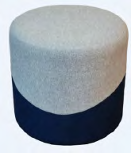 Pouf Bicolor